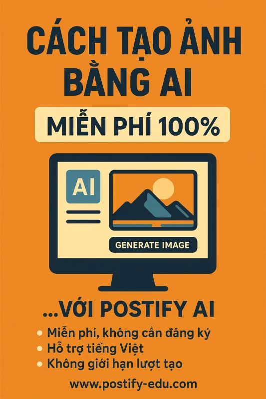 Cách Tạo Ảnh Bằng AI Miễn Phí 100% Với Postify AI – Hướng Dẫn Chi Tiết Cho Người Mới